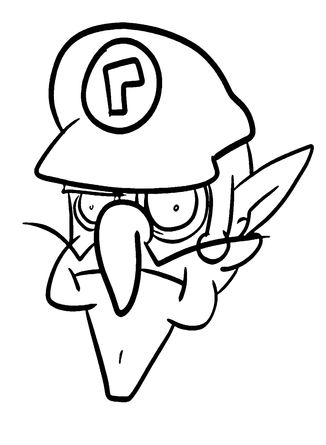 Waluigi Coloring Pages