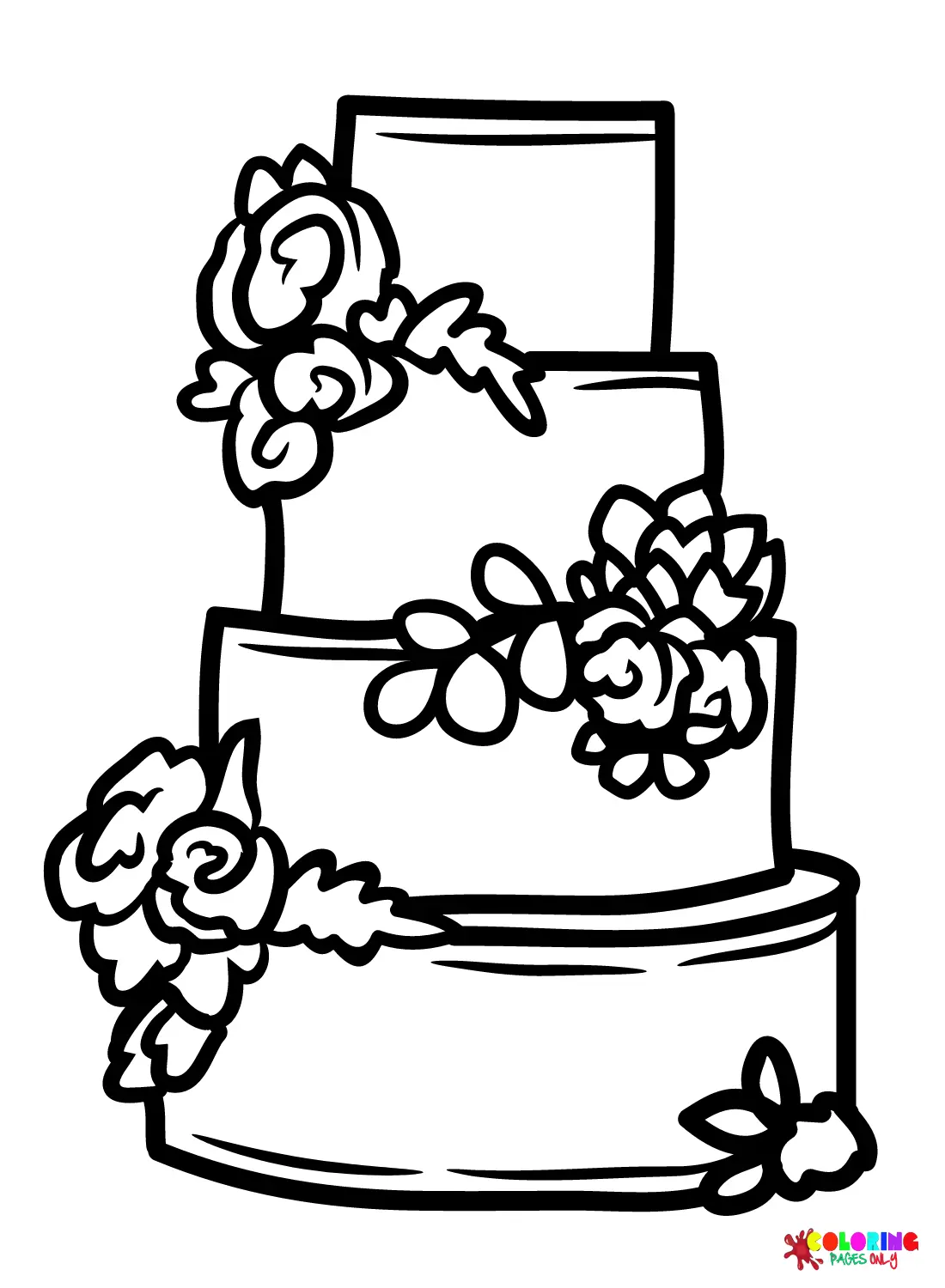Wedding Cake Coloring Pages