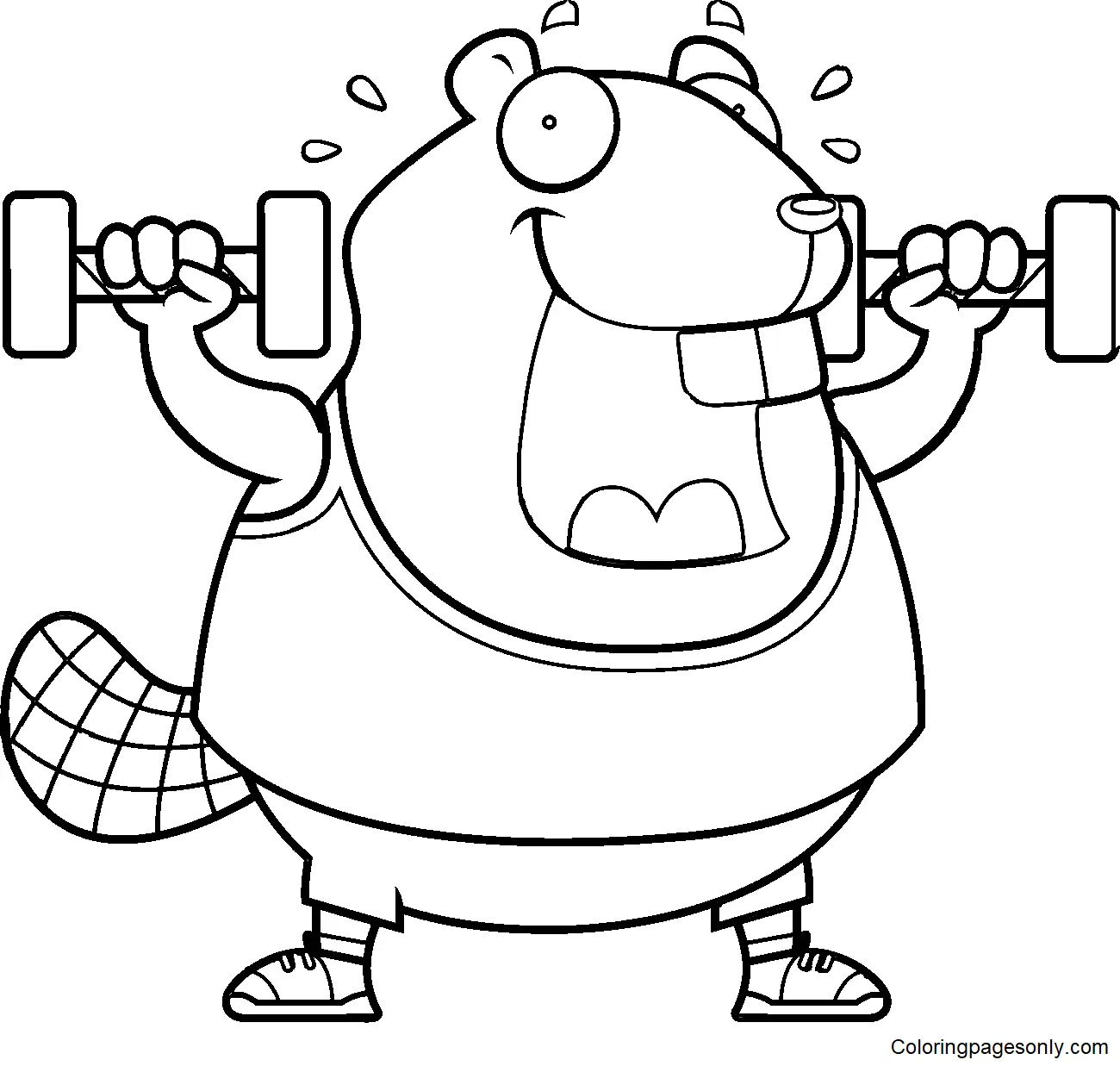 Weightlifting Coloring Pages