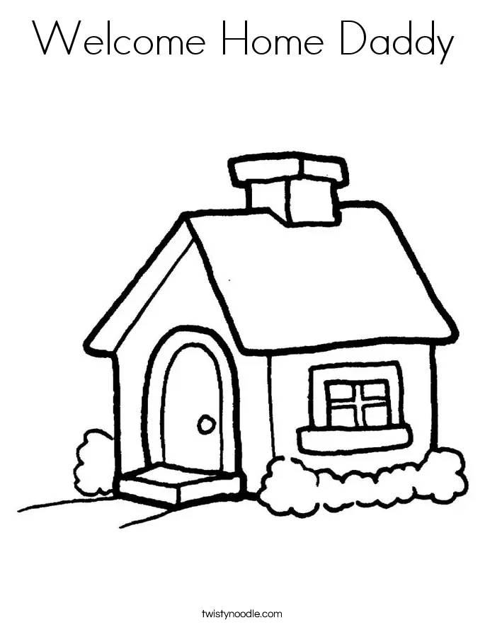 Welcome Home Coloring Pages