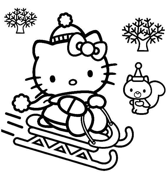Winter Sports Coloring Pages