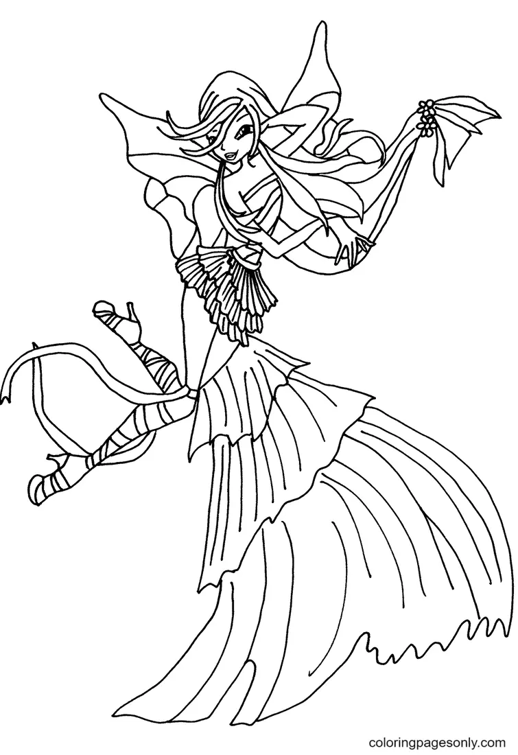 Winx Club Musa Coloring Pages