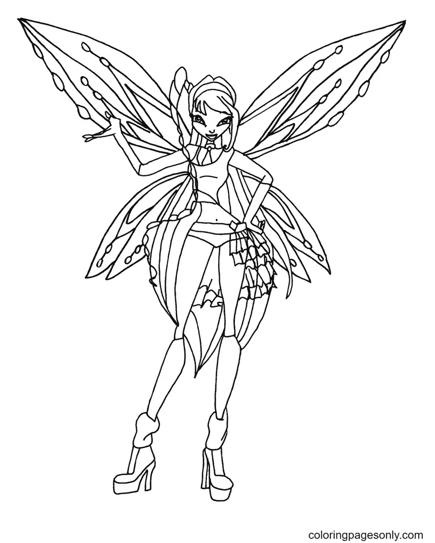 Winx Club Musa Coloring Pages