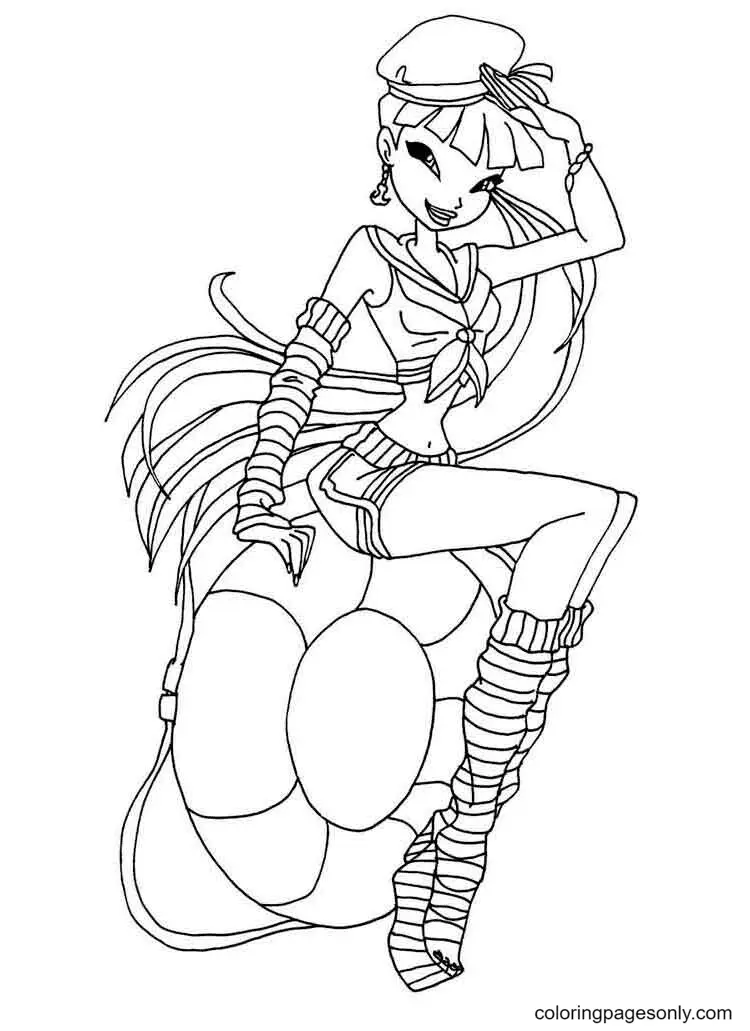 Winx Club Musa Coloring Pages