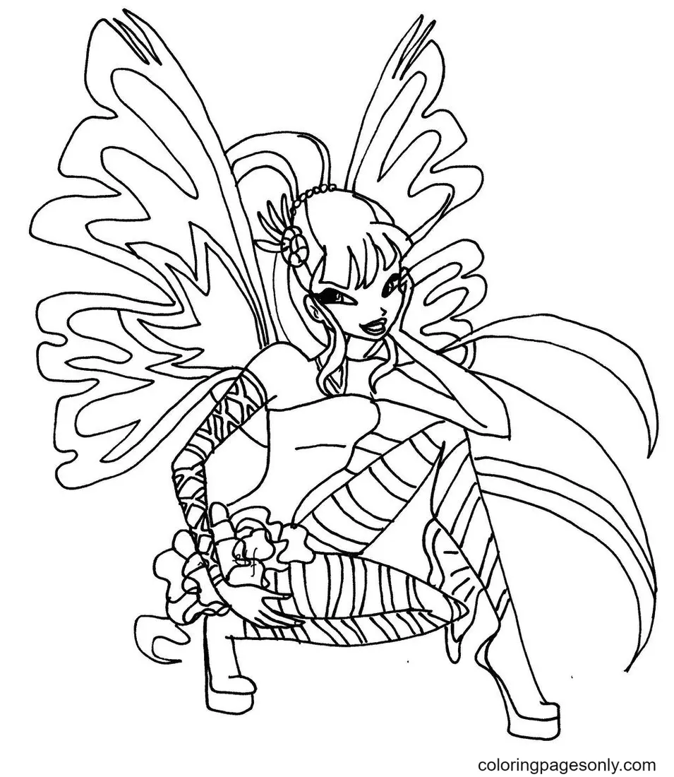 Winx Club Musa Coloring Pages