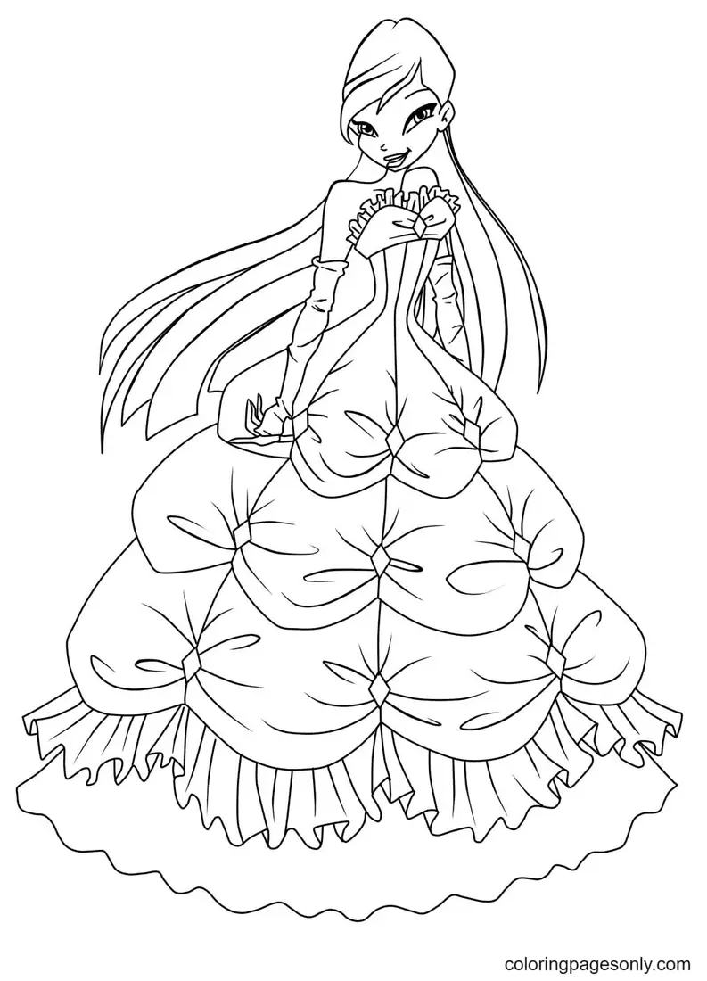 Winx Club Musa Coloring Pages