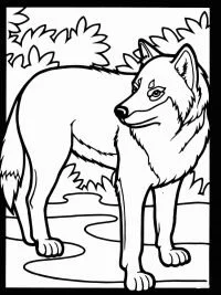 Wolf Coloring Pages