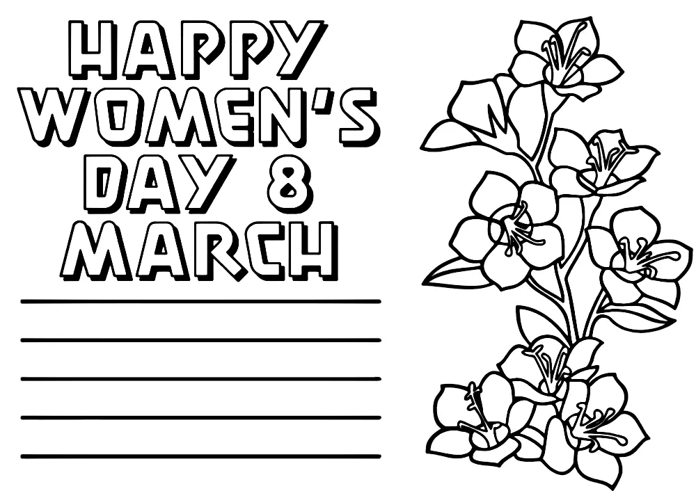 Womens day Coloring Pages