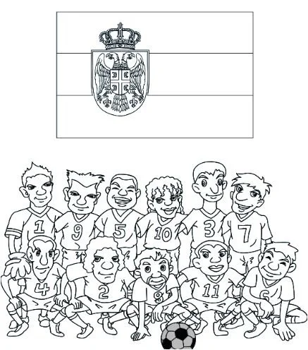 World Cup 2018 Flags Coloring Pages