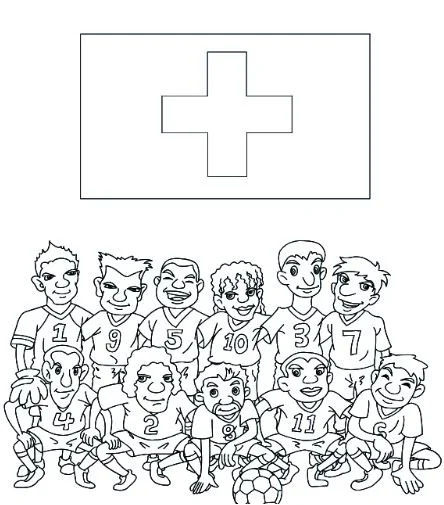 World Cup 2018 Flags Coloring Pages