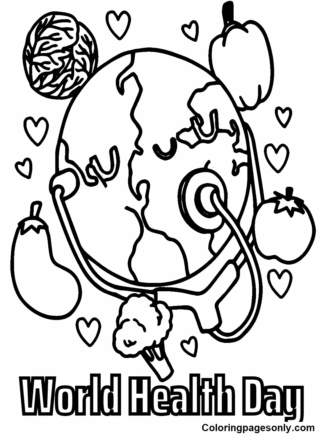 World Health Day Coloring Pages