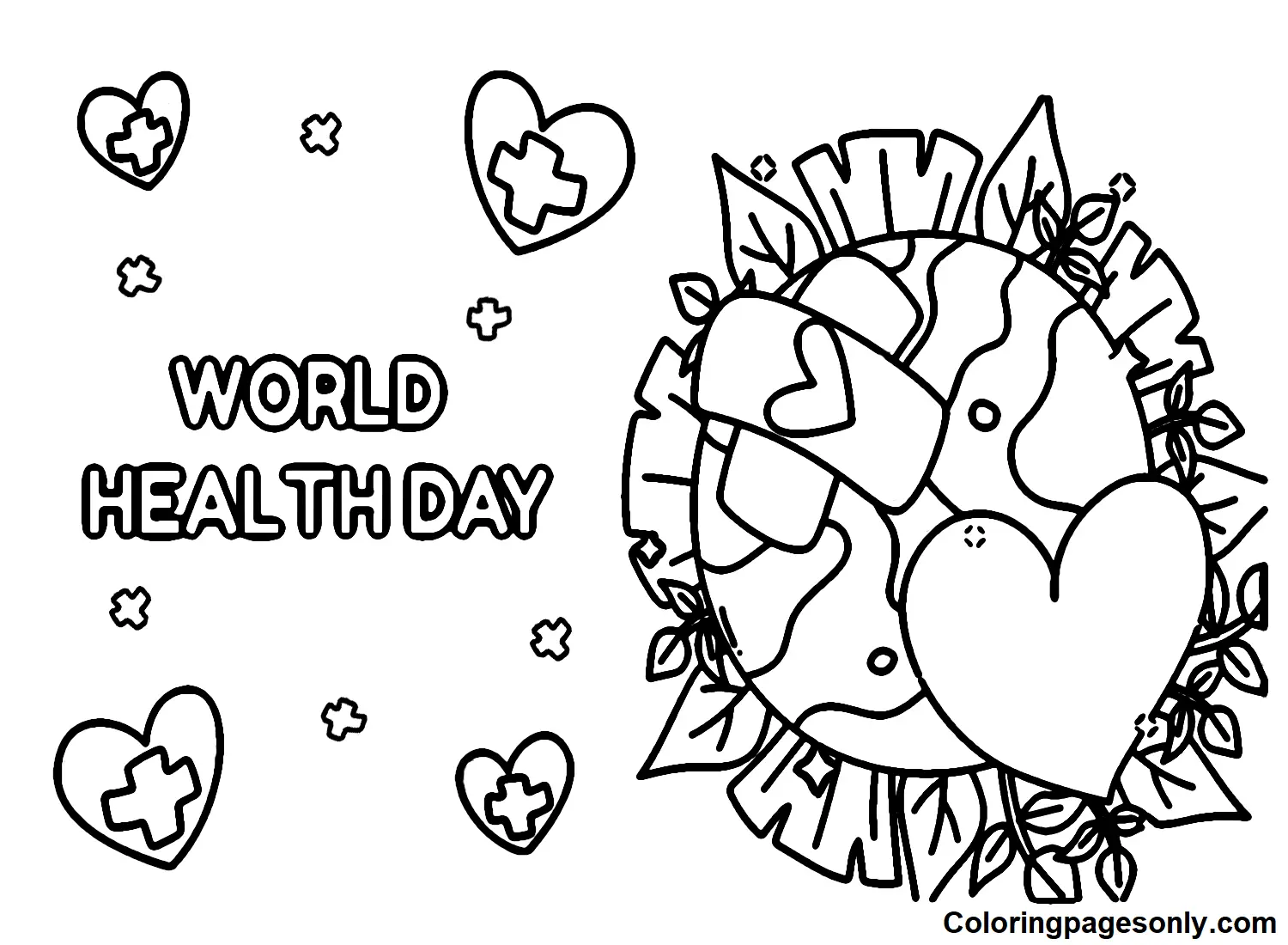 World Health Day Coloring Pages