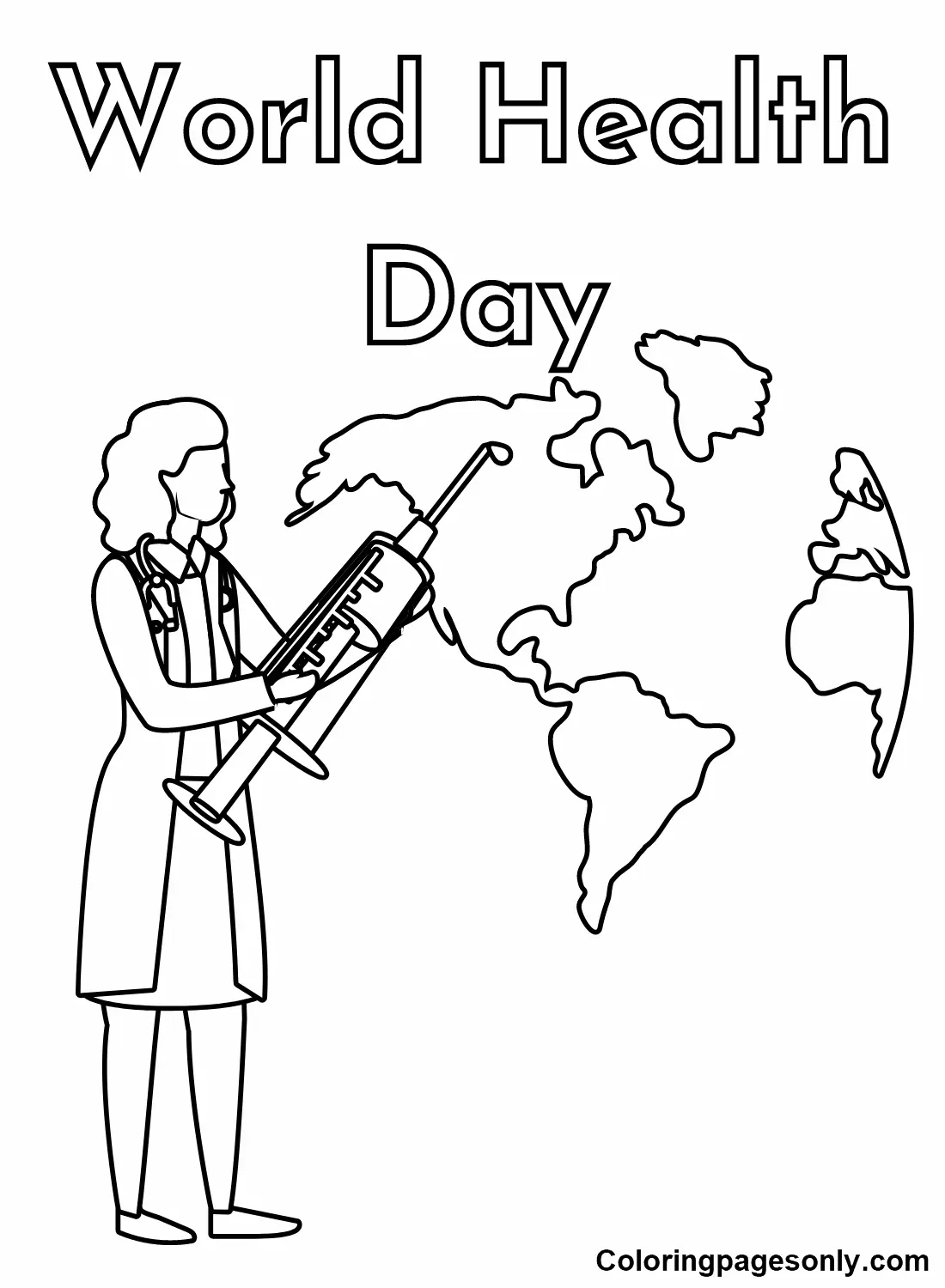 World Health Day Coloring Pages