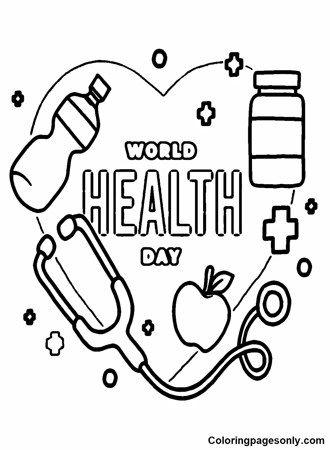 World Health Day Coloring Pages