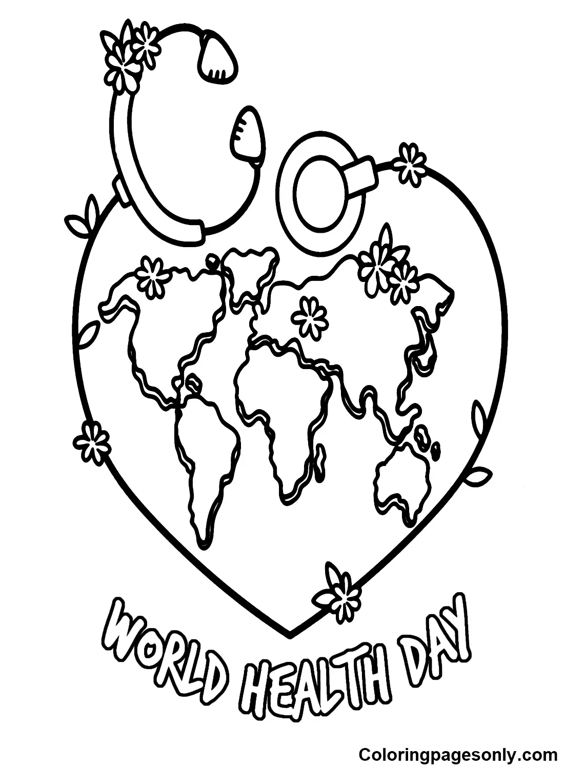 World Health Day Coloring Pages