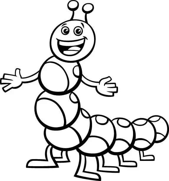 Worm Coloring Pages