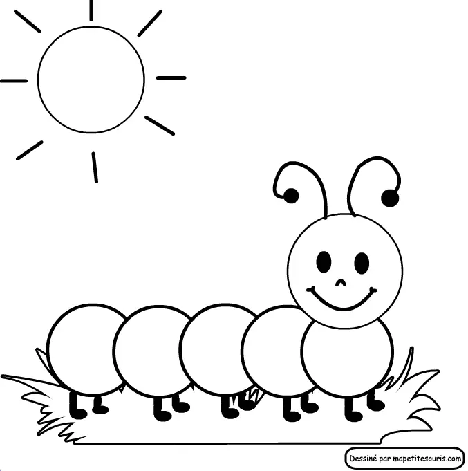 Worm Coloring Pages