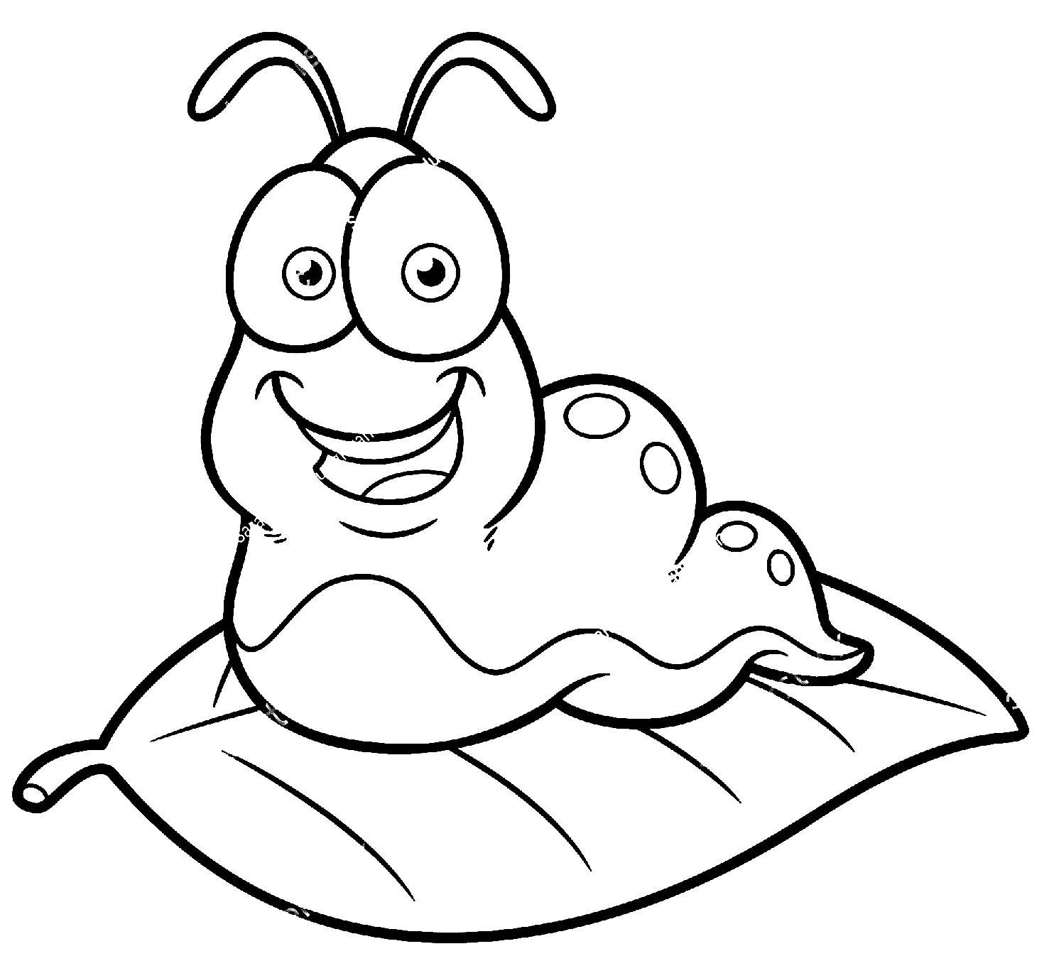 Worm Coloring Pages