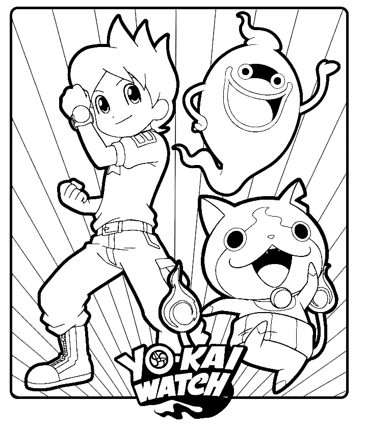 Yo Kai Watch Coloring Pages
