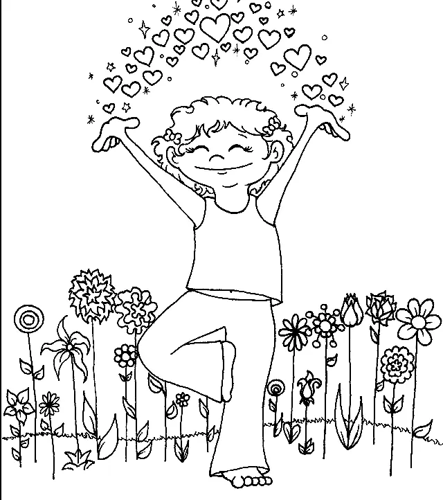 Yoga Coloring Pages