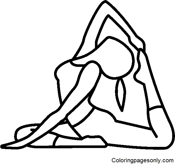 Yoga Coloring Pages