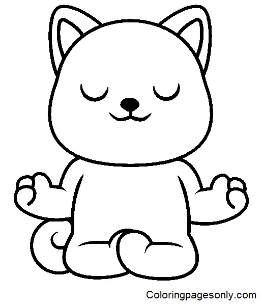 Yoga Coloring Pages