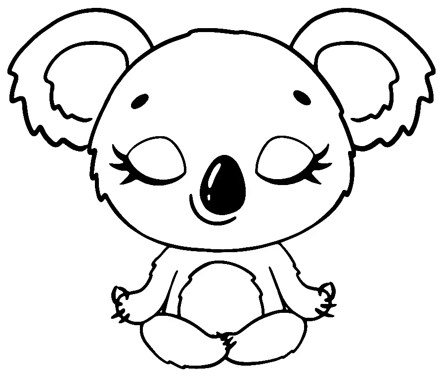 Yoga Coloring Pages