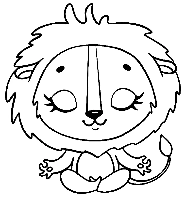 Yoga Coloring Pages