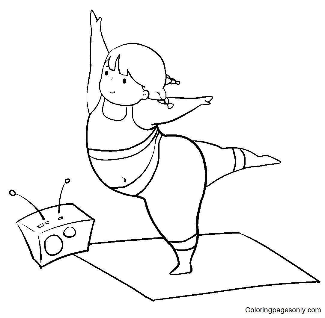 Yoga Coloring Pages