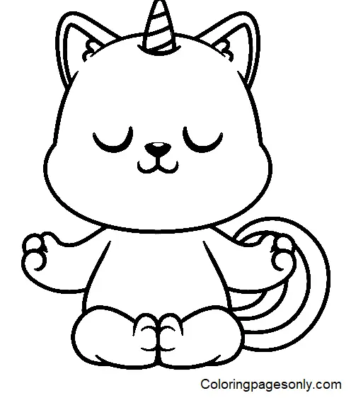 Yoga Coloring Pages