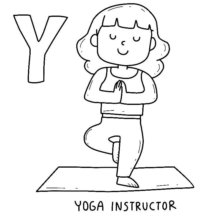 Yoga Coloring Pages