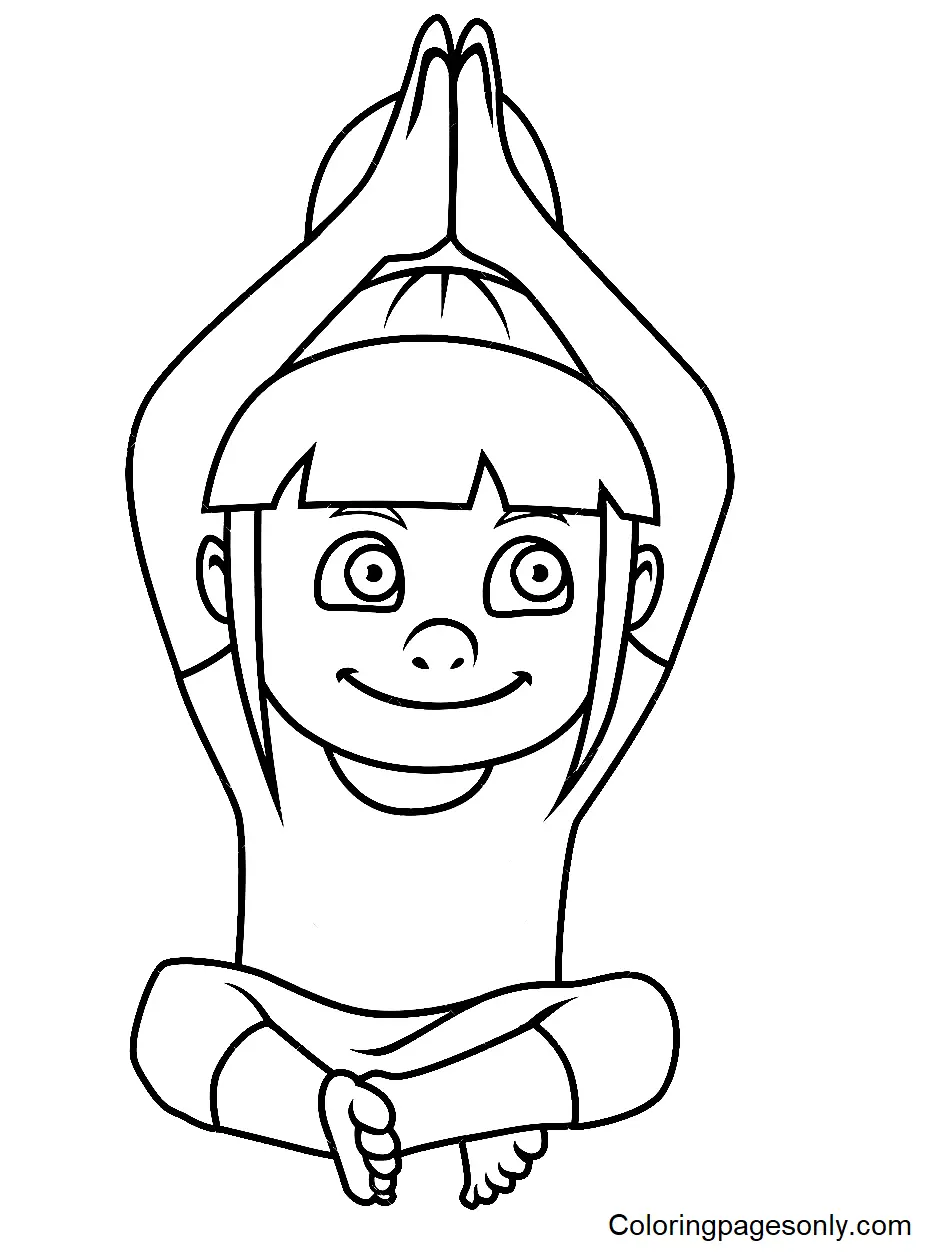 Yoga Coloring Pages