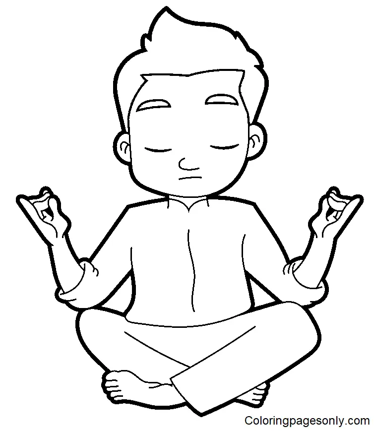 Yoga Coloring Pages