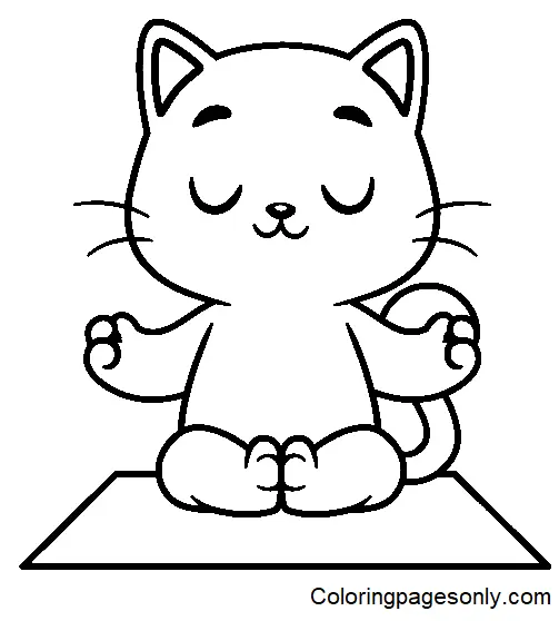 Yoga Coloring Pages