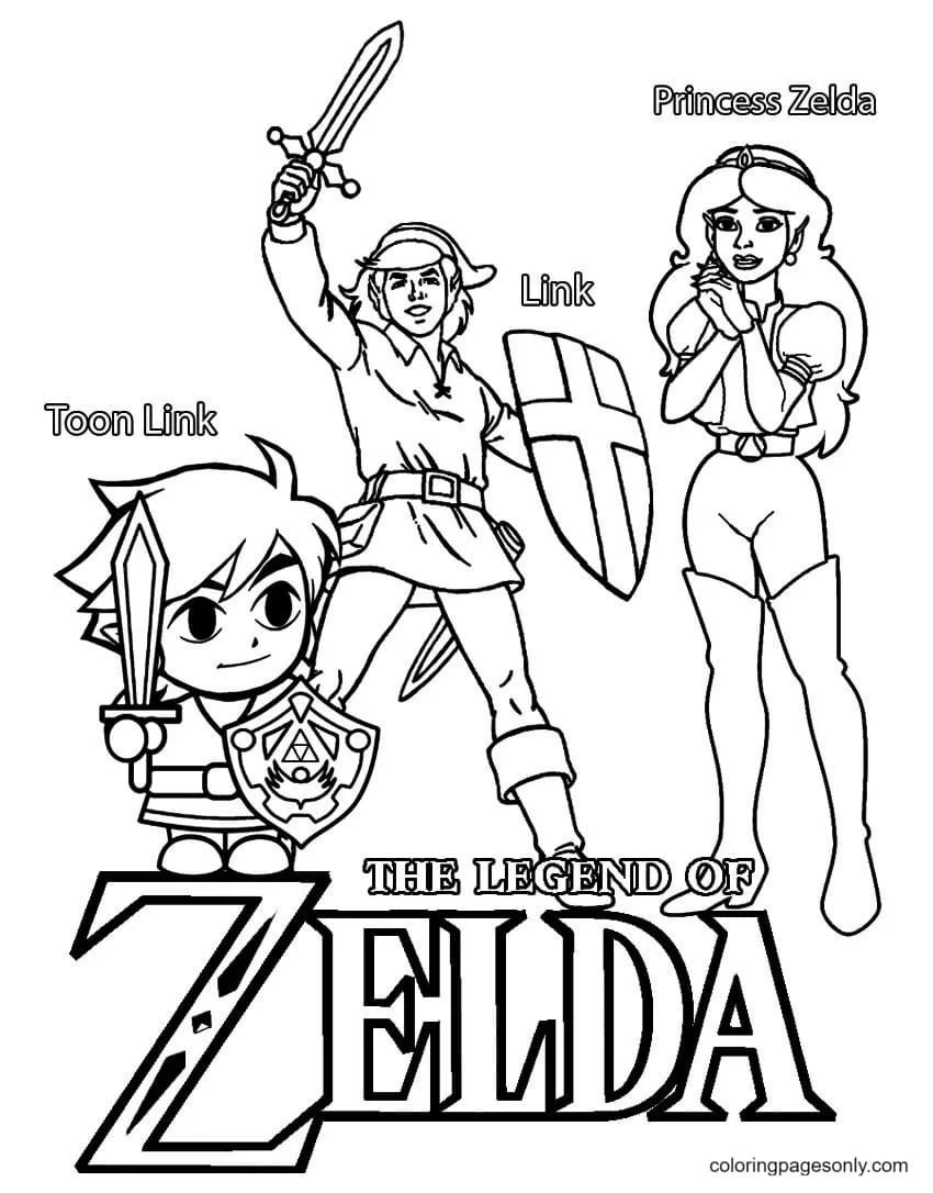Zelda Coloring Pages